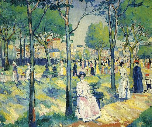 On the Boulevard, 1920, Kasimir Malevitch