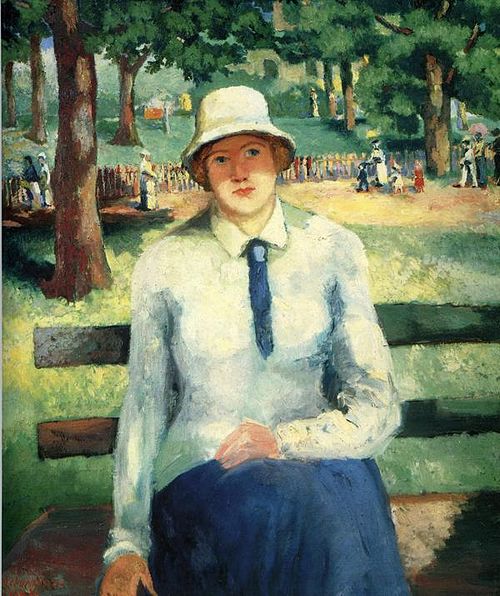 Young Unemployed Girl (Redheaded Girl), 1920, Kasimir Malevitch