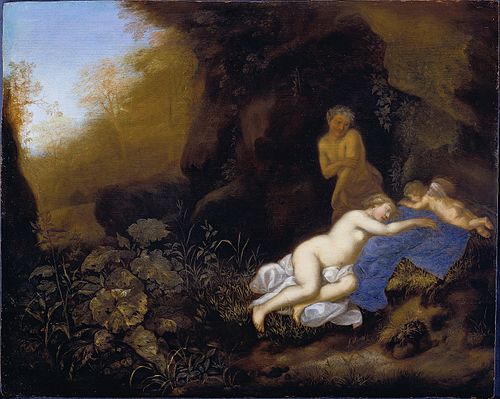 Jupiter and Antiope, 1691, François Verwilt