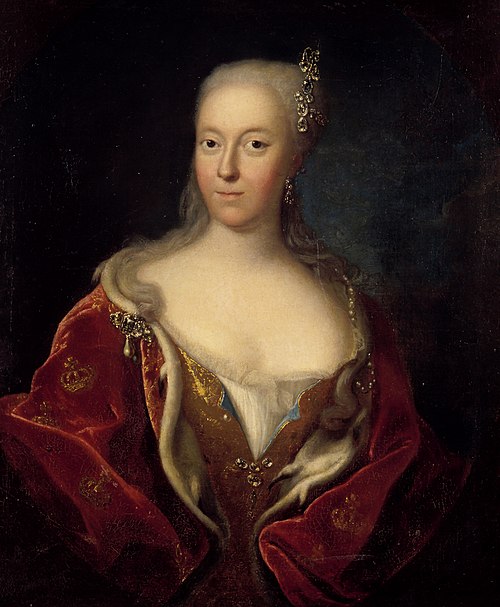 Anna Sophie von Reventlow, Königin von Dänemark, 1725, Johann Salomon Wahl