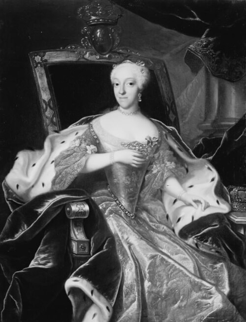 Prinsesse Charlotte Amalie, Frederik IV's datter, 1734, Johann Salomon Wahl