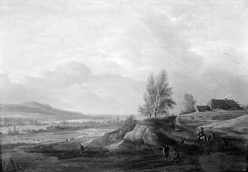 Flodlandskab, 1734, Johann Salomon Wahl