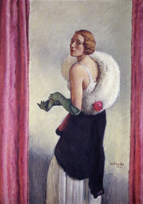 Portrait of Miss A., 1931, Henri Beecke
