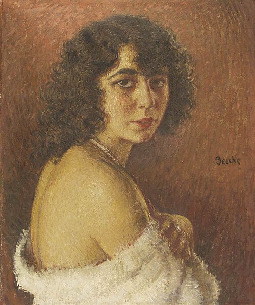Portrait de la femme de l'artiste, 1920, Henri Beecke