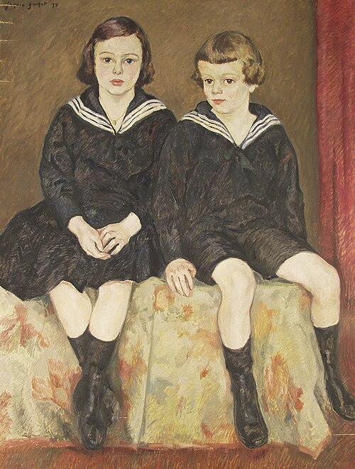 Portrait des enfants de la famille Oppenheimer, 1919, Jacques Gachot