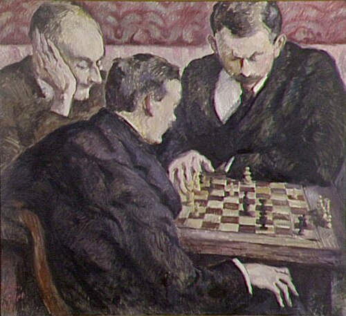 Joueurs d'échecs, 1919, Jacques Gachot