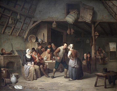 Passing the candle, 1847, Charles Venneman