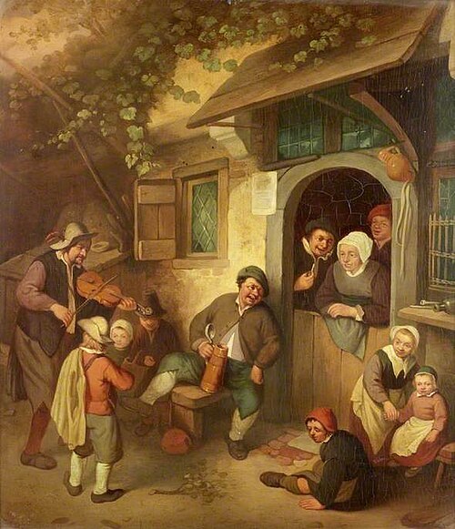 The Itinerant Fiddler (copy after Adriaen van Ostade), , Charles Venneman