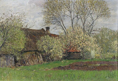 Motiv aus einem Dorfe bei Radkersburg, 1927, Alfred Zoff