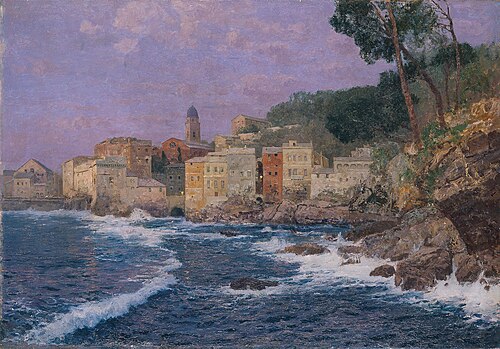 Stadt an der Riviera, 1897, Alfred Zoff