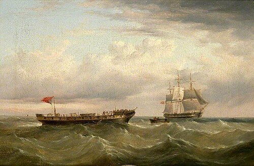 The Barque 'Canton' Abandoned, 1870, Henry Redmore