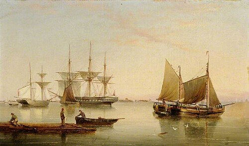 The Humber and Spurn Point, 1875, Henry Redmore