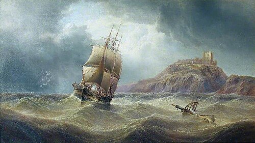 Bamburgh Castle, Northumberland, 1886, Henry Redmore