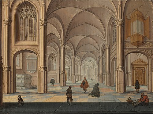Church interior, 1632, Jan van der Vucht