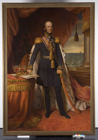Portrait of King Willem II (1792-1849), 1844, Jan Baptist van der Hulst