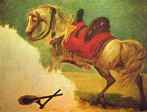 Étude de cheval harnaché, 1810, Claude Antoine Beau