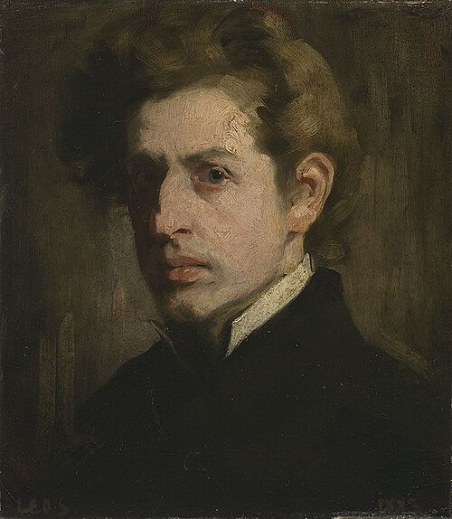 Selbstbildnis im Jahr 1883, 1883, Leo Samberger