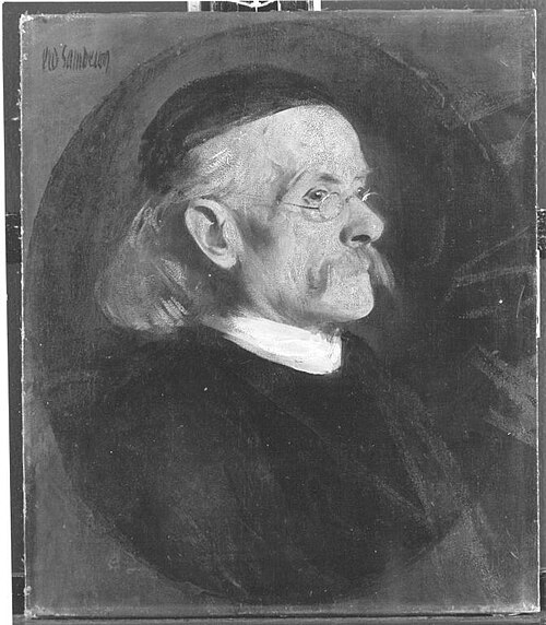 Kopf eines alten Mannes, 1886, Leo Samberger