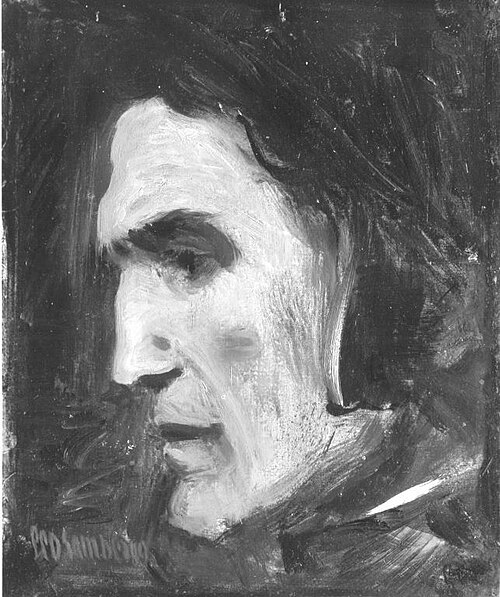 Studienkopf, 1920, Leo Samberger