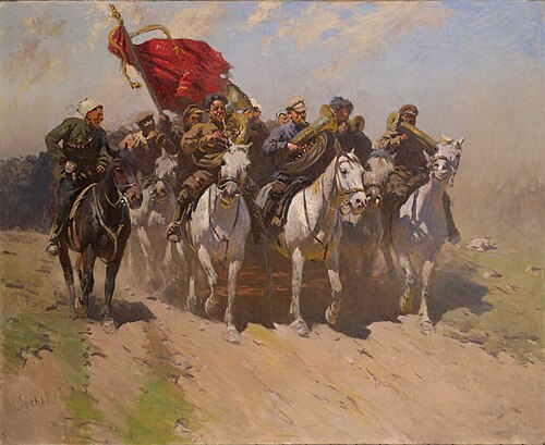 Trompettistes de la Première Armée de Cavalerie, 1934, Mitrofan Grekov