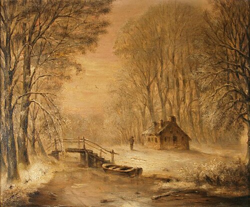 Winters bosgezicht, 1899, Albert Martin