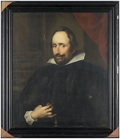 Portret van een man in 17e eeuwse kledij, 1829, Cornelis Wester