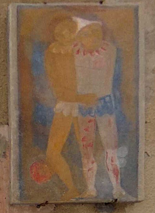 Two clowns, 1961, Riccardo Trapani