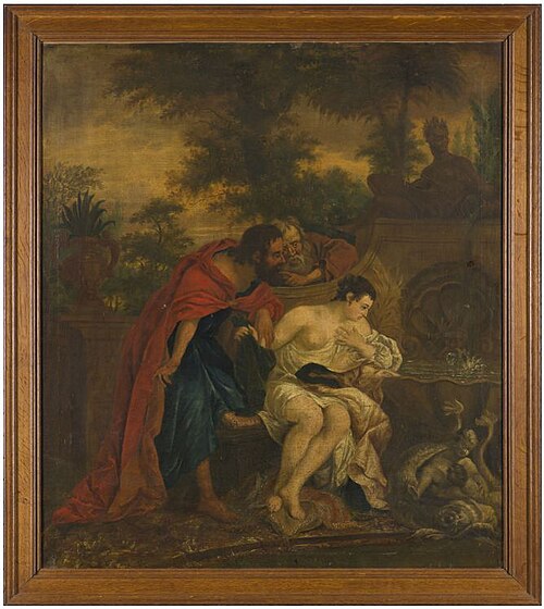 Suzanna met de twee ouderlingen, 1749, Johannes Buma