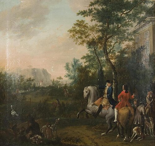 Equestrian portrait, 1756, Johannes Buma