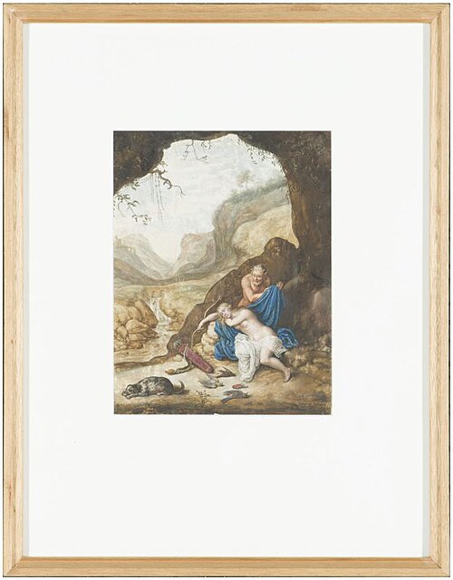 Diana door sater bespied, 1665, Margareta de Heer