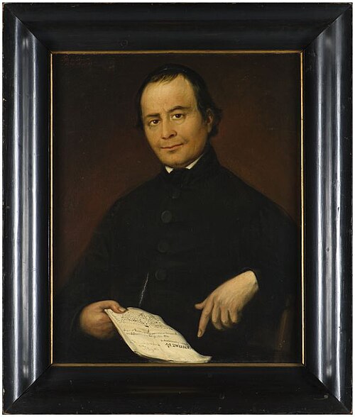 Portret van pastoor J.H. von Schelve, 1855, Otto de Boer