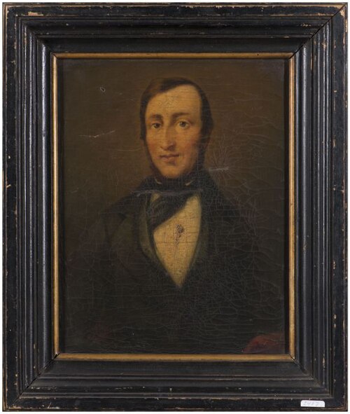 Portret van Willem Antonius Ras, 1854, Otto de Boer