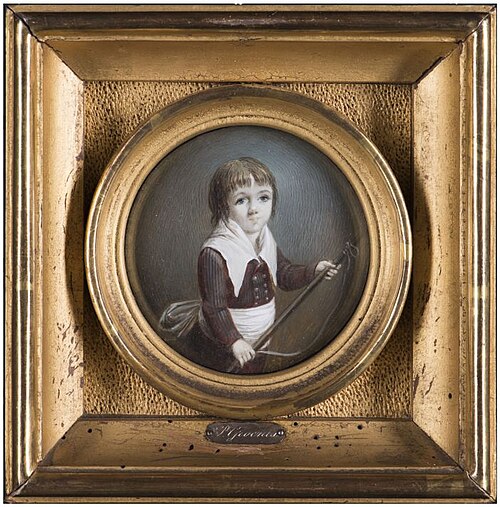 Portret van Wouter Beekkerk, vier jaar oud, 1798, Petrus Groenia