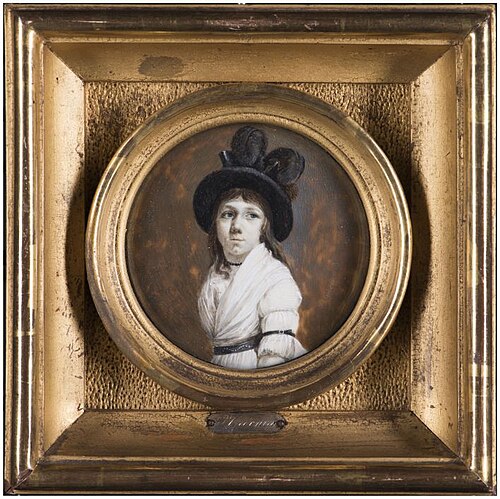 Portret van Geertruida Toussaint Beekkerk, twaalf jaar oud, 1798, Petrus Groenia