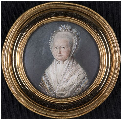 Portret van Elisabeth Anna van Aylva, 1792, Petrus Groenia