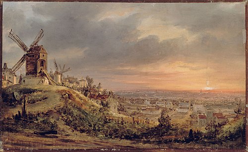 Paris, vu de la Butte Montmartre, 1830, Louis Daguerre
