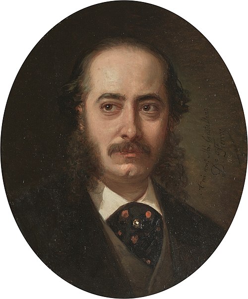 El pintor Manuel Castellano, 1865, Dionisio Fierros
