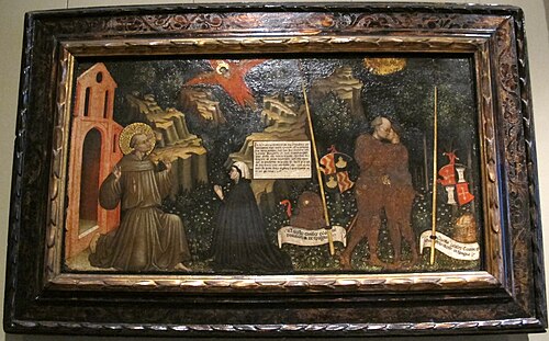 Ex-voto à Saint François d'Assise, 1432, Antonio Orsini