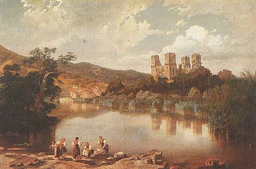 The Ruins of Diósgyőr Castle, 1860, Karoly Telepy