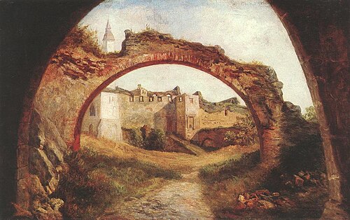 Gate of the Németújvár Fortress, 1889, Karoly Telepy