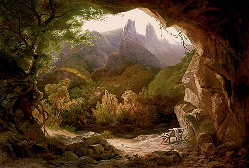 Rocky Landscape, 1870, Károly Telepy