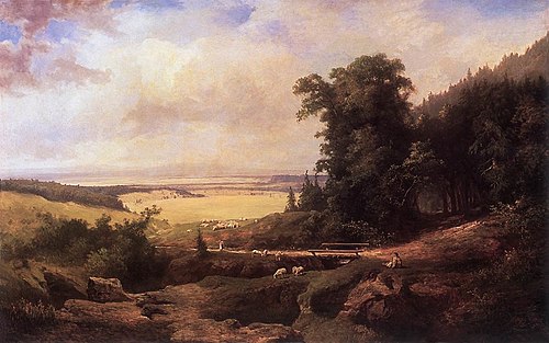 Romantic Landscape, 1900, Károly Telepy