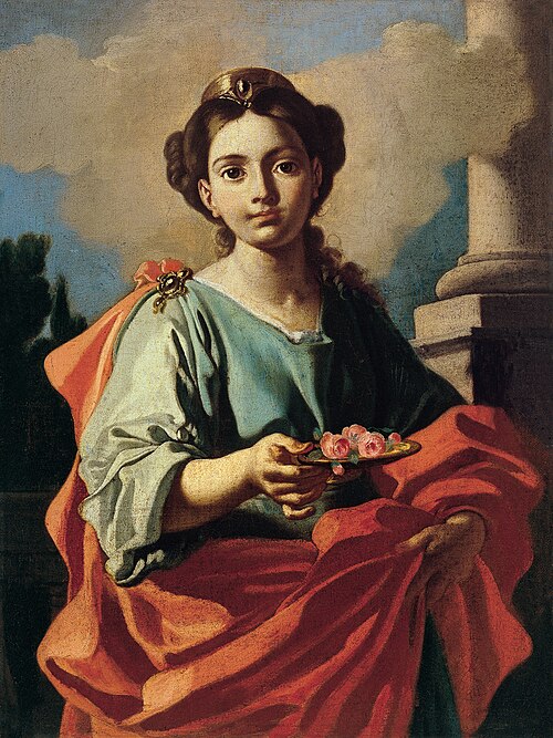 Sainte portant un plateau de roses, , Giacomo Cestaro