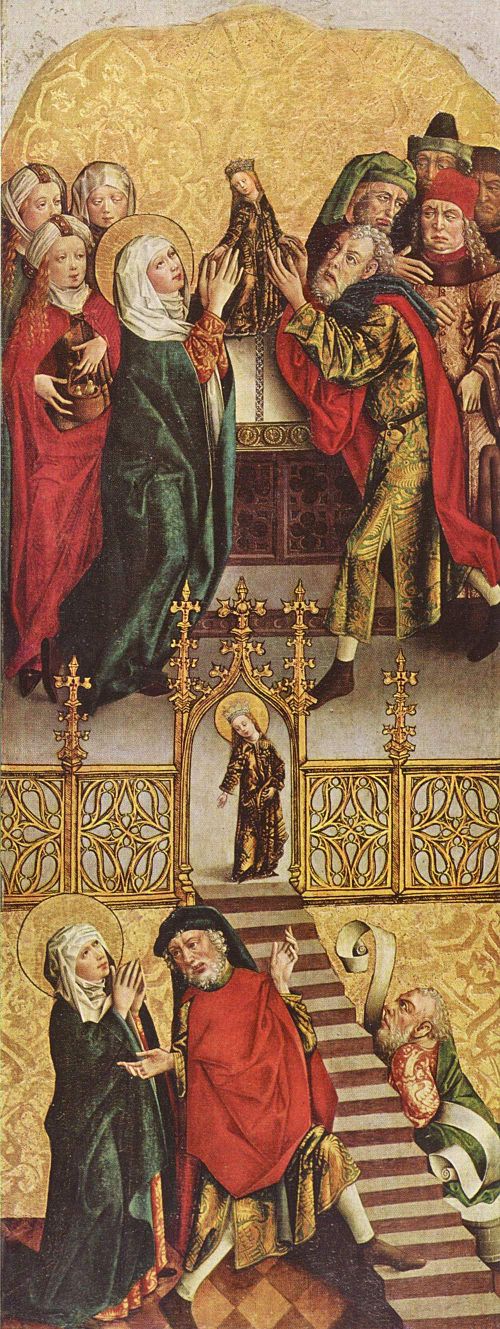 La Présentation de la Vierge au Temple, 1450, Meister des Regler-Altars