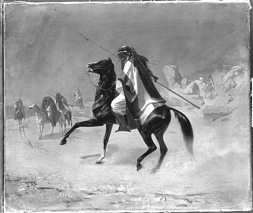 Ein Araber zu Pferd, 1853, Theodor Horschelt