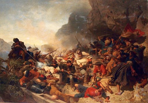 Штурм Гуниба, 1867, Theodor Horschelt