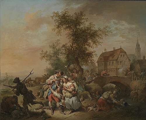 Kriegsgreuel, 1765, Johann Conrad Seekatz