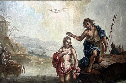 Baptism of Christ, 1747, Johann Conrad Seekatz