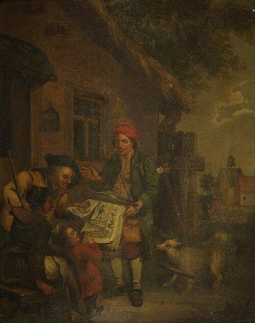 The Village Printseller, , Johann Conrad Seekatz