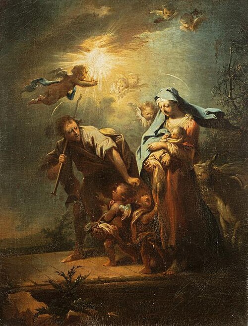 La fuite en Égypte, , Johann Conrad Seekatz